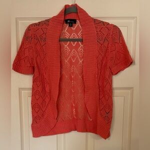 AB Studio Coral Knit Cardigan